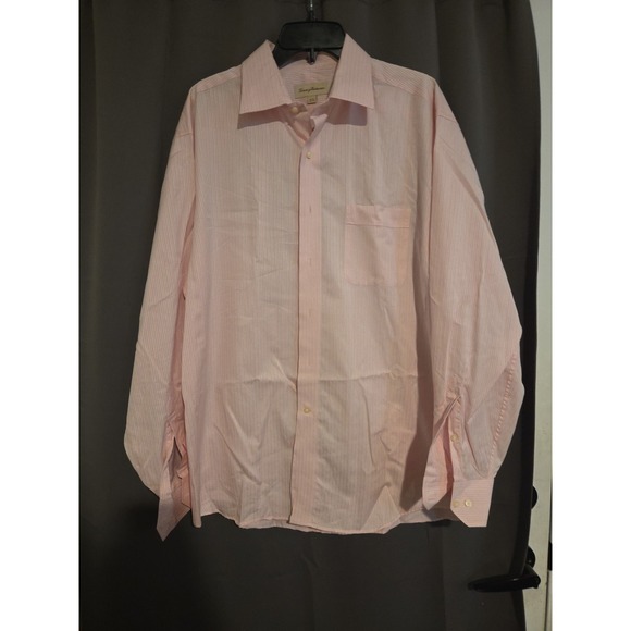 Tommy Bahama Other - Tommy‎ Bahama Pink Striped Button Down, Men's Size 16.5 34/35 Long Sleeve Shirt